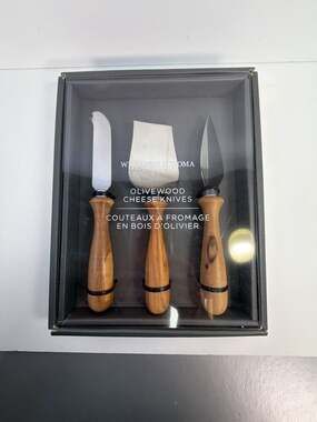 Williams Sonoma Olivewood Cheese Knives, 3-Piece Set